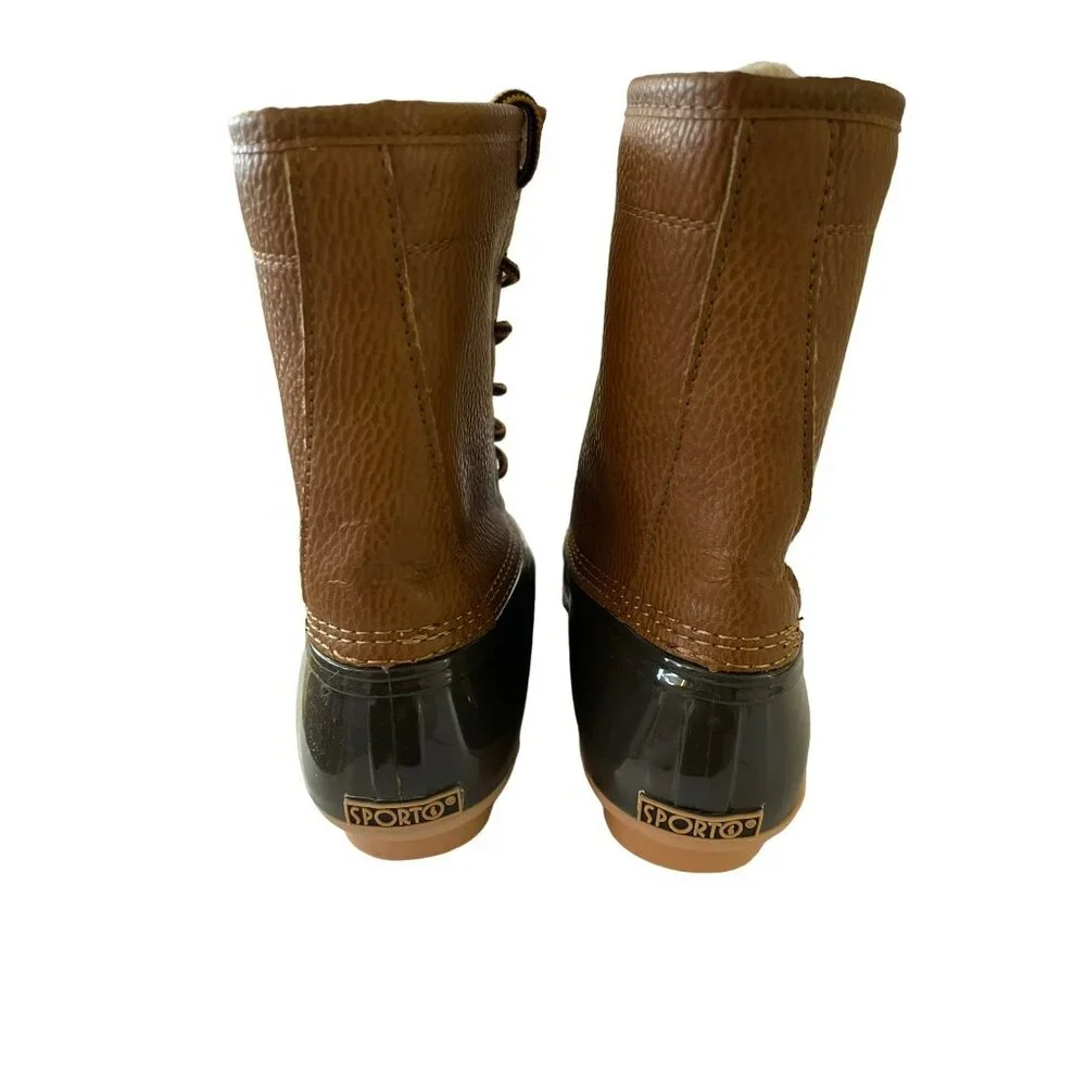 Sporto Waterproof Duck Boots With Thermolite Insulation Size 7 NEW